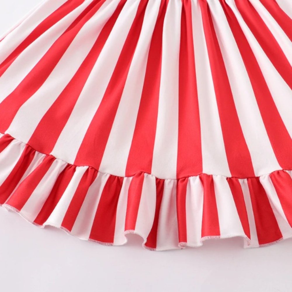 4th of July Girls Boutique Patriotic Star & Stripes Flag Dress - Picture 3 of 5